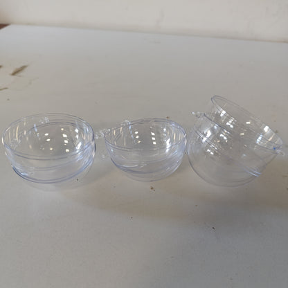 224927 - A502166 Top Plastik Transparent, 120 mm, 5 Copë, Plastik, Kristal i Tejdukshëm, Ø 12 cm