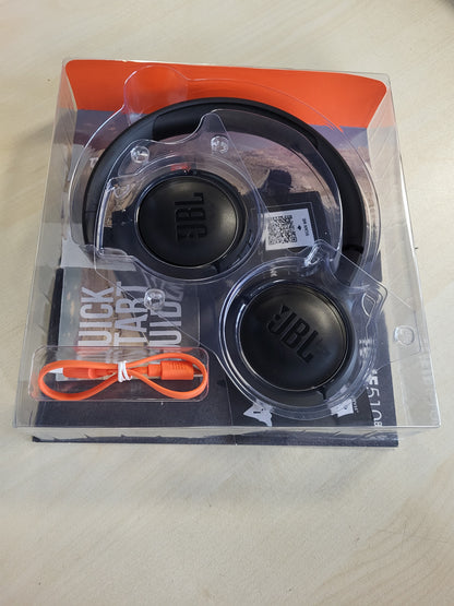 268061 - JBL Kufje Tune 510 BT Bluetooth On-Ear, të zeza, palosshme, deri në 40 orë jetëgjatësi e baterisë