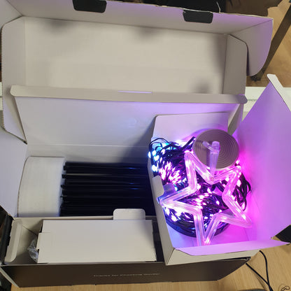 157049 - GOVEE Dritat e Krishtlindjeve në Formë Koni, Dritat LED RGBIC 6ft me 316 Tela, Kontroll Smart APP, 82+ Modalitete Skenash, IP67 Rezistent ndaj Ujit, Modalitet Muzike, Ngjyra e Zezë