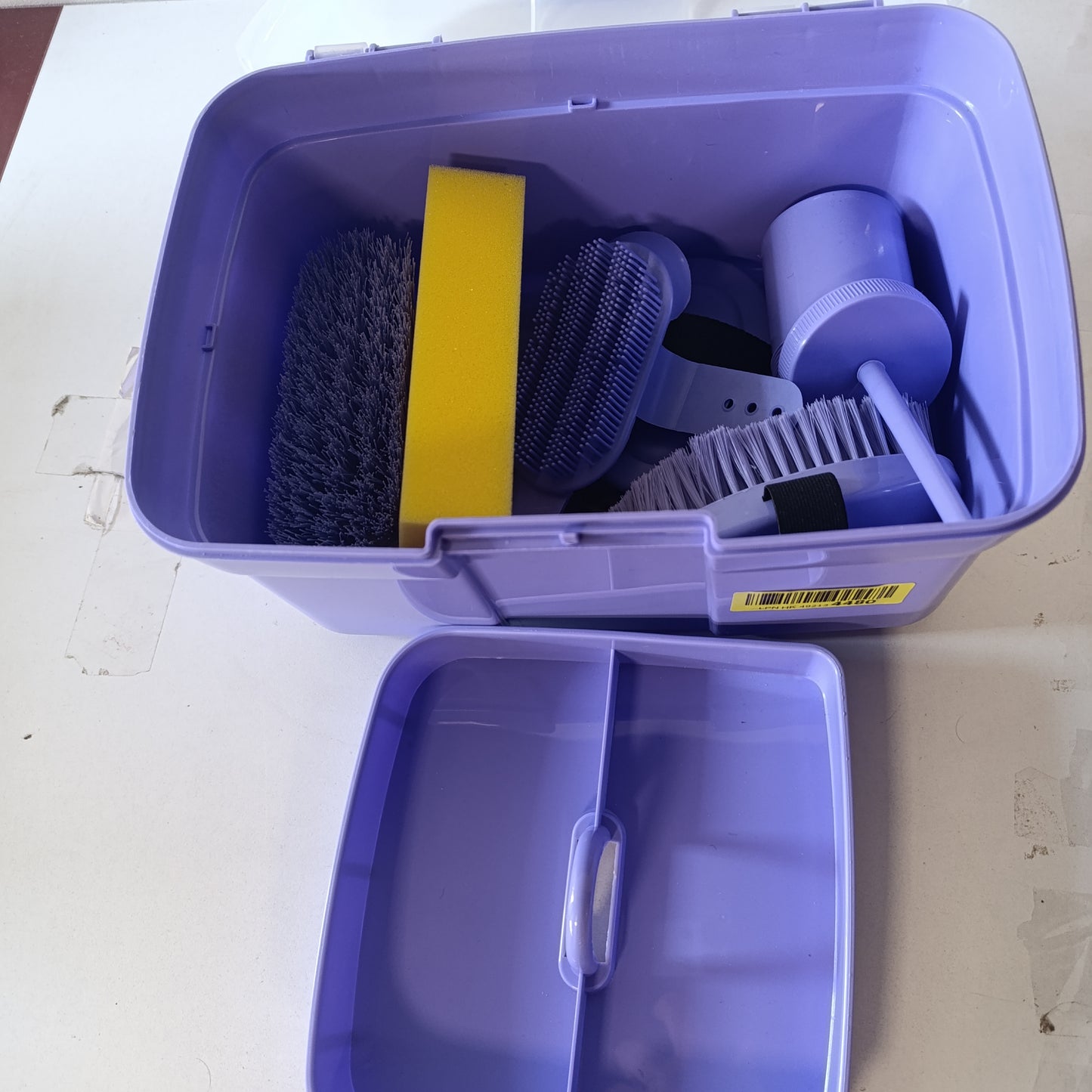 214903 - KERBL Kuti kujdesi për kuajt e mbushur për fëmijë, vjollcë, 8 copë