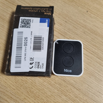 188043 - NICE - Telekomandë ERA ONE2 me 2 Kanale, 433.92 MHz, Ngjyra e Zezë dhe e Bardhë, Modeli ON2