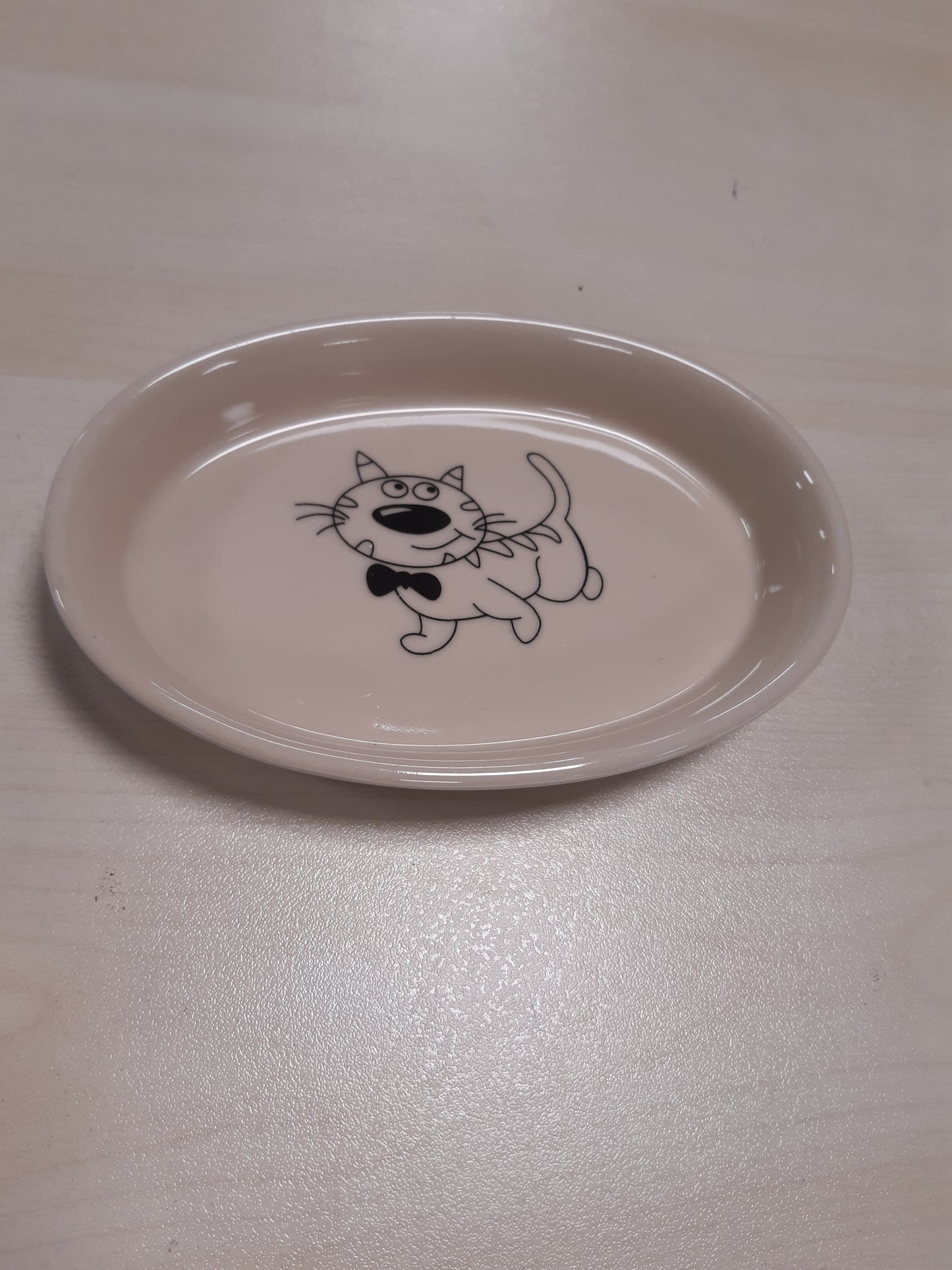 238975 - NOBBY TAS QERAMIK OVALE, KREM/BEZHË, 17 x 11 x 2.5 cm
