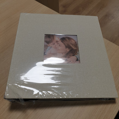 252538 - LANPN Album Fotosh 10x15 cm, 600 Xhepa, Album Pëlhure Liri me Format të Madh për Foto Horizontale dhe Vertikale, Bezhë