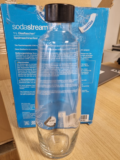 214469 - SODASTREAM Shishe qelqi 1L DUO, Mund të lahet në lavastovilje, E pajtueshme me DUO dhe E-DUO, Paketim me 2 copë