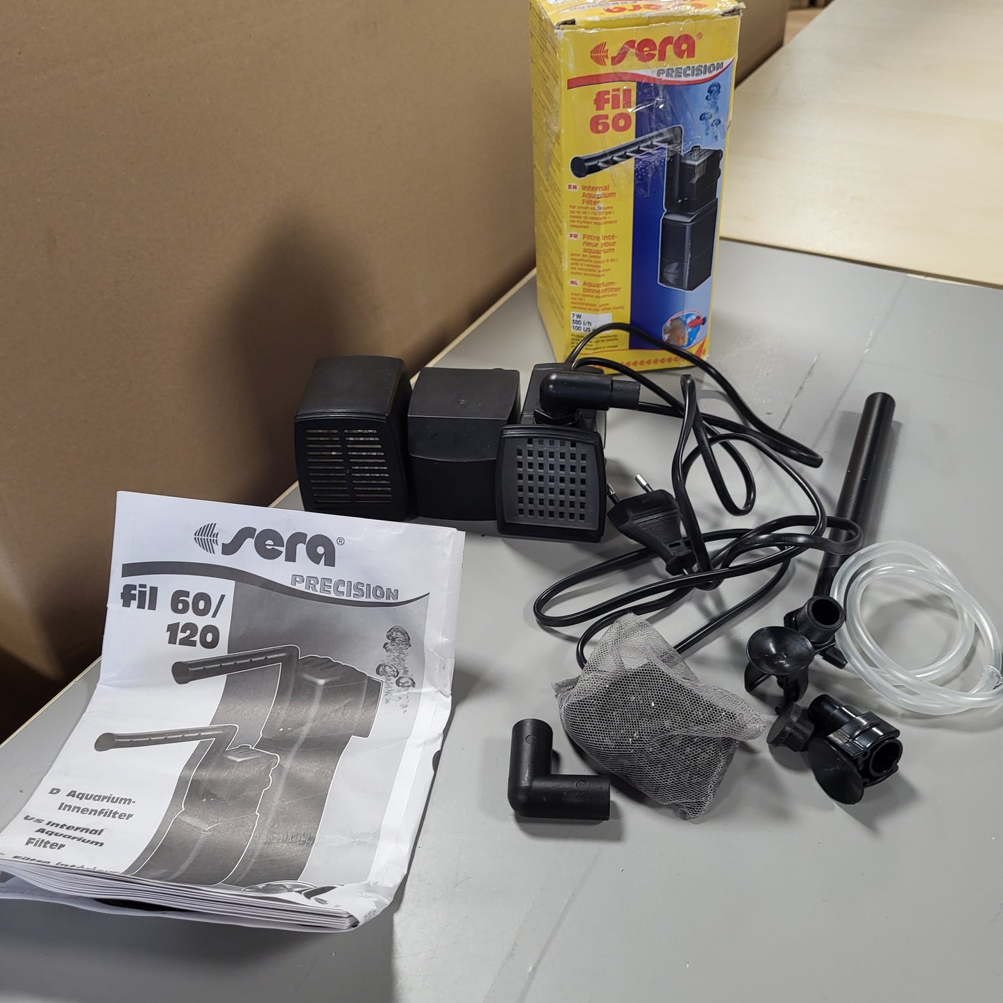 261734 - sera fil 60 Filtri i Brendshëm i Akuariumit, Filtër modular me media filtri, 1 copë