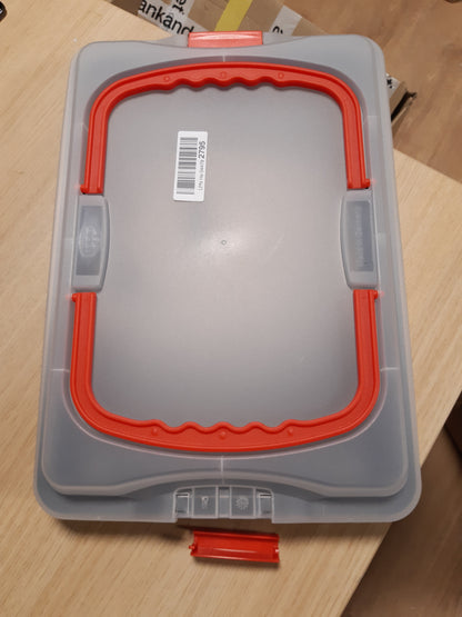 240757 - DR. OETKER Tepsi Pjekjeje Bake & Go 3 në 1 me Mbulesë Transporti, Jo-Ngjitëse, 42x29x4 cm