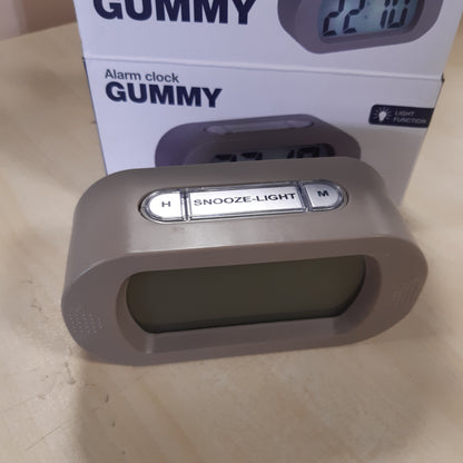 252600 - KARLSSON ORË ME ALARM, NGJYRË ELEKTRIKE, SILIKON, GRI, L7 x G14 x TH5 CM