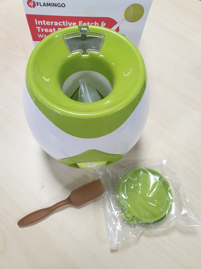 222238 - Wilson Lodër Qeni, Top Automatik dhe Lodër Interaktive me Çmime + Top Tenisi, 18 cm