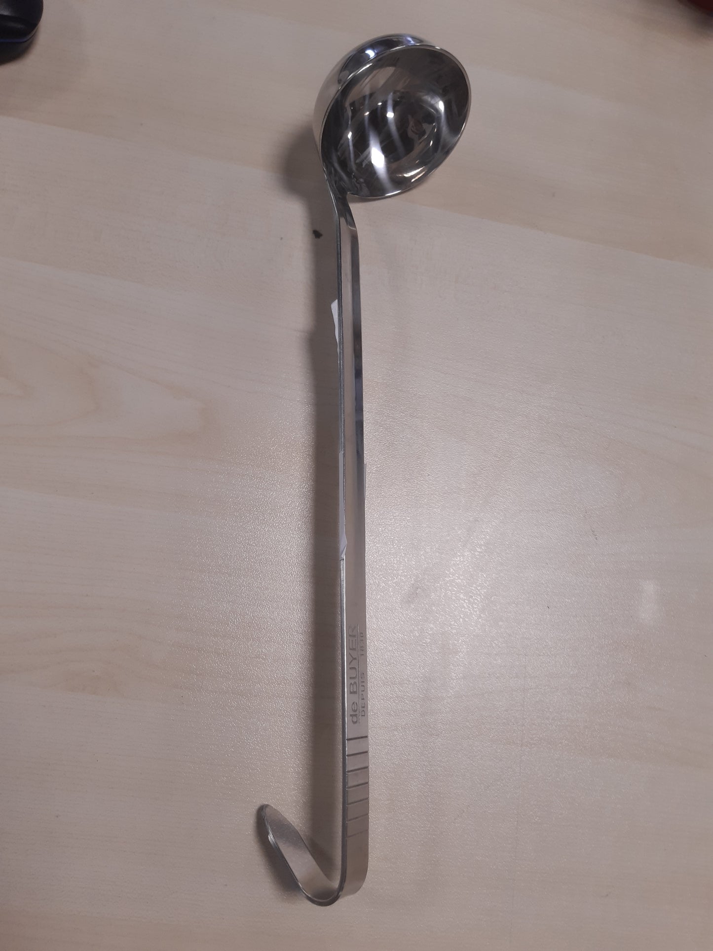 252522 - DE BUYER - Lugë çeliku inox jashtëzakonisht e fortë - Diametri 8 cm - Argjend