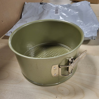 262993 - ZENKER Tavë pjekjeje me sustë Ø 18 cm, me buzë ekstra të lartë, ngjyrë jeshile, tavë për kek me shtresë vegane jo-ngjitëse