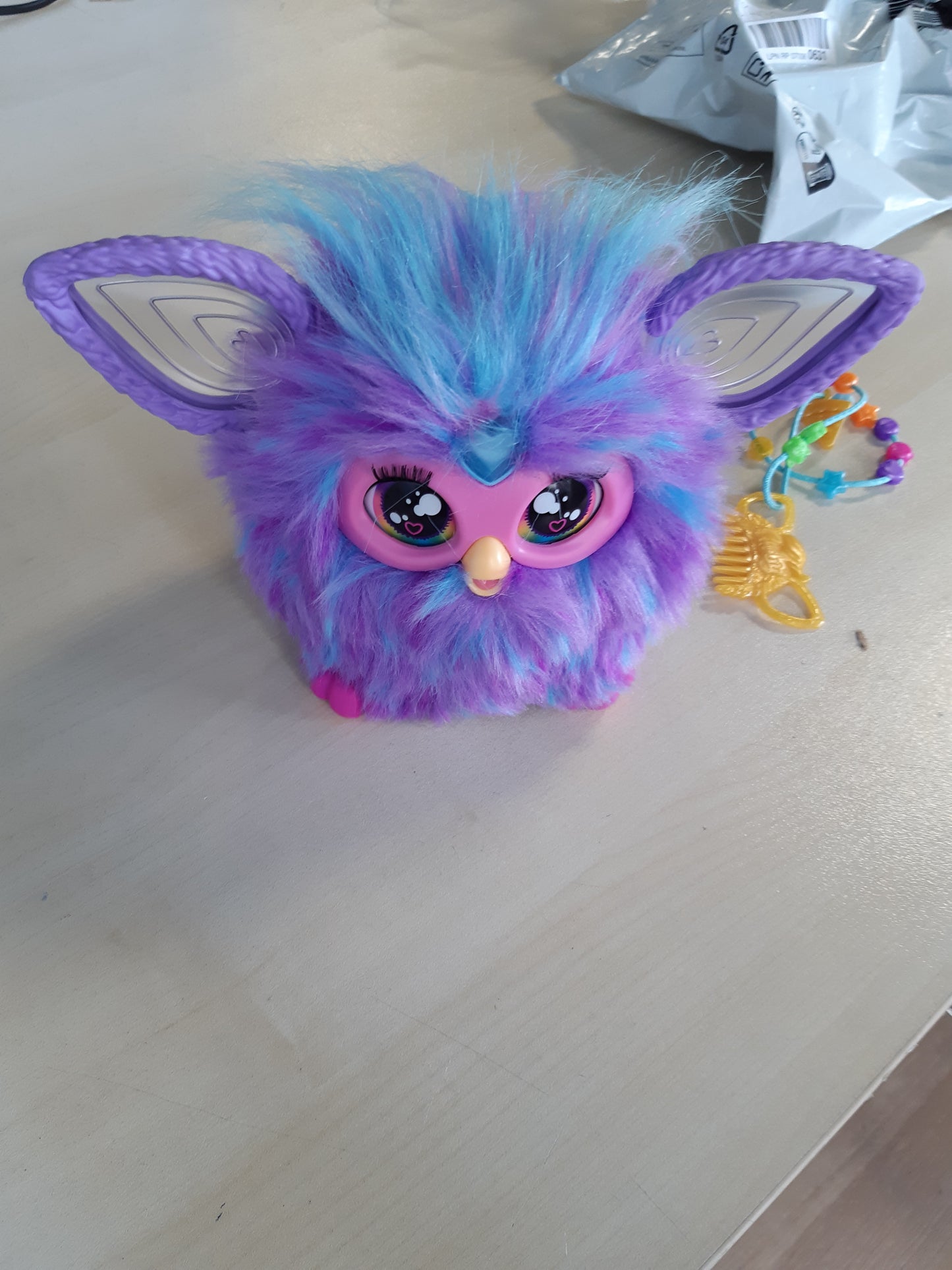 217431 - HASBRO Lodër Ndërvepruese Furby Purple Pelushi