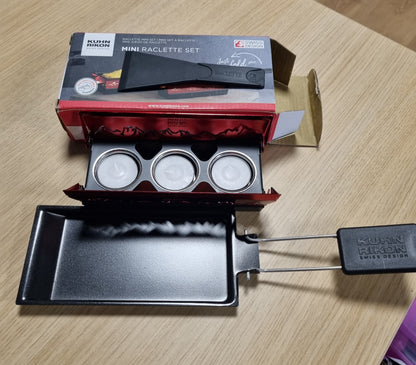 215222 - KUHN RIKON Set Mini Raclette Alpenglühen i Kuq, Tigan Skare Jo-ngjitës