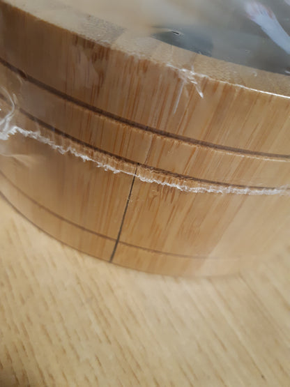 216063 - KESPER Tas me arra dhe arrëthyes, Materiali: Bambu, çelik inox, Ø 17 x H 8 cm