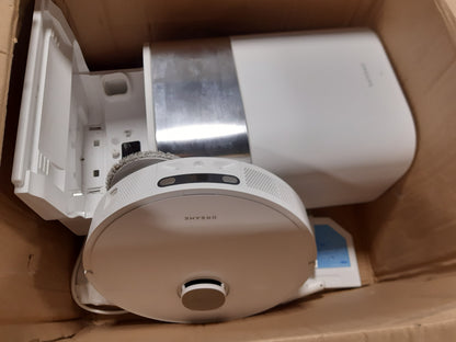 84005 - DREAME L10s Ultra Fshesë me Korrent, Zbulim Automatik i Pengesave 3D, Vetëpastrim i Jastëkëve të Fshesës, Qime Kafshësh Shtëpiake 5300Pa, Kapacitet Baterie 210m, WiFi/APP, Ngjyra e Bardhë