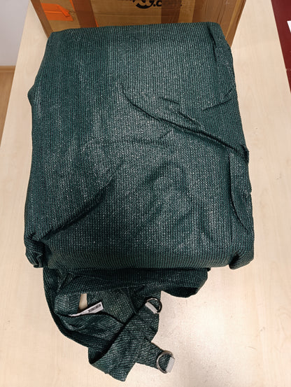 270132 - vidaXL Tendë e papërshkueshme nga uji, Mbrojtje nga dielli, Mbrojtje nga era, Tendë dielli, Mbrojtje nga rrezet UV, Kopsht, Verandë, Ballkon, Pëlhurë Oxford, Drejtkëndëshe 6 x 7 m jeshile e errët