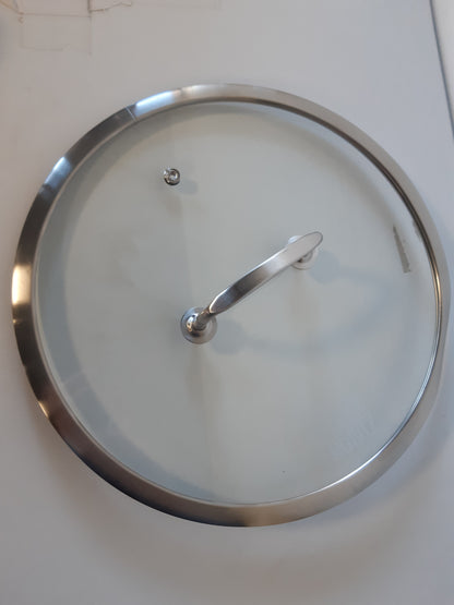252853 - Moritz & Moritz Kapak Qelqi Universal 28 cm për Tiganë dhe Tenxhere - Çelik Inoks - Rezistent ndaj Nxehtësisë - Mund të Lahet në Lavastovilje