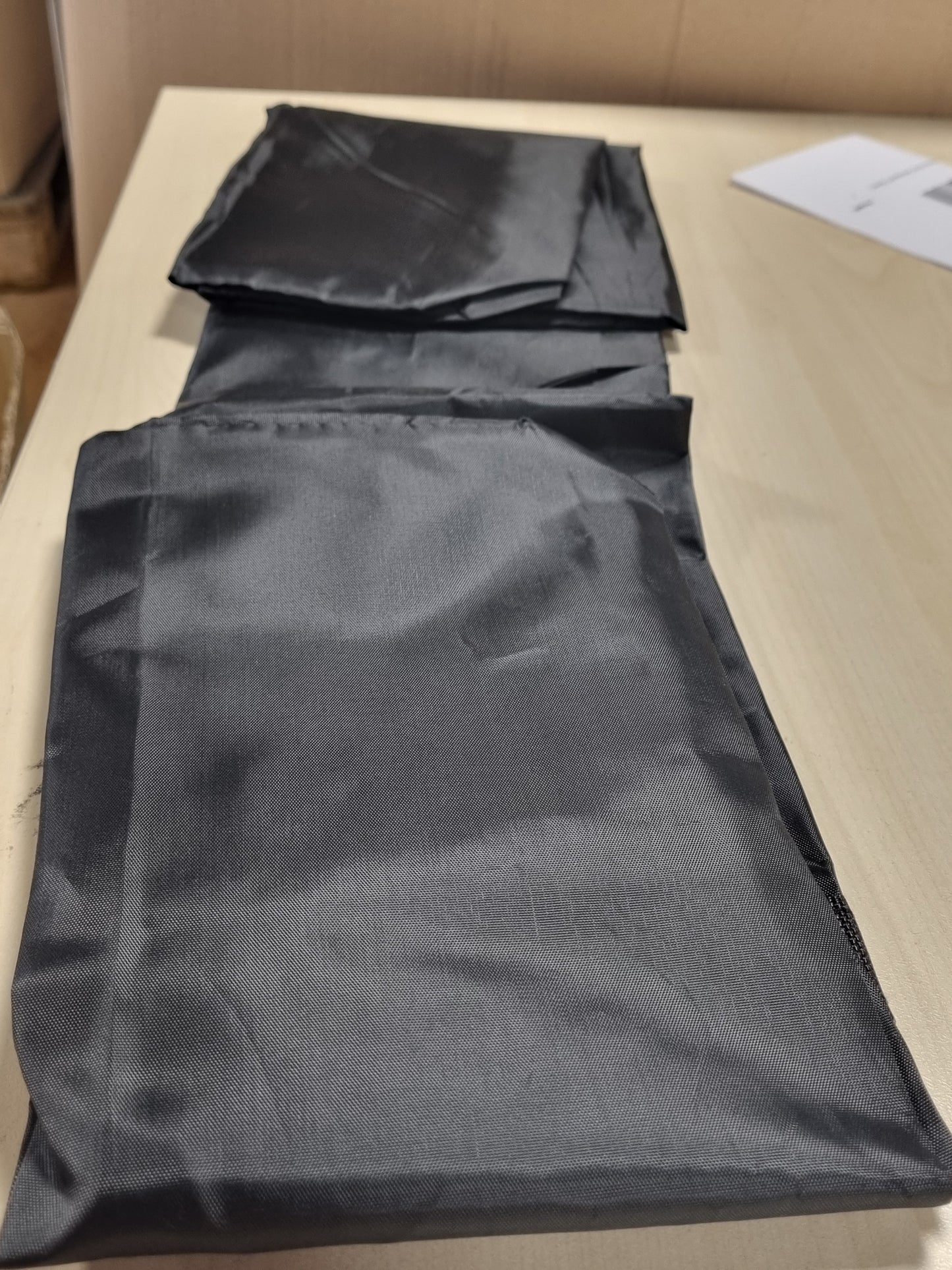 216520 - ZYLUNIY Çantë Ruajtjeje me Jastëk Kopshti, 110x60x35 cm, e papërshkueshme nga uji, Oxford e qëndrueshme, Anti-UV, mbulesë mbrojtëse për mobilje kopshti (E Zezë)