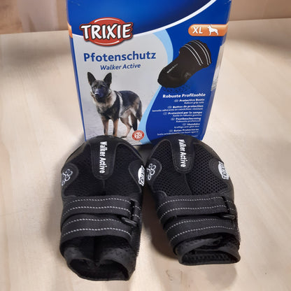 251507 - TRIXIE Çizme Mbrojtëse 2 Walker Active, Extra, XL, të Zeza, për Qen