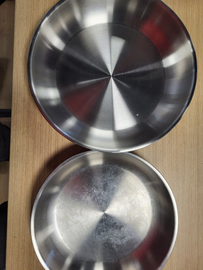 217368 - SITRAM Set me 2 Tiganë 100% Çelik Inoks ARPEGE Ø 20, 24, 28 cm, Përfundim Pasqyre, Dorezë e lëvizshme, I përshtatshëm për të gjitha sobat, përfshirë induksionin