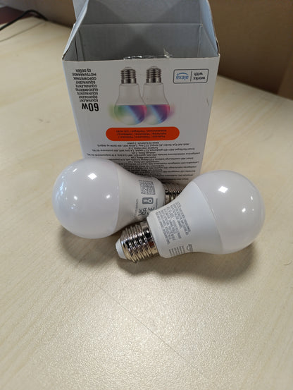 215277 - AMAZON BASICS Llambë LED inteligjente E27, 8W (ekuivalente me 60W), funksionon vetëm me Alexa, pako me 2