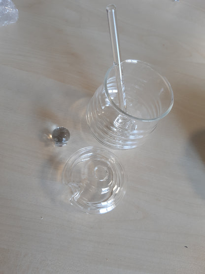 229999 - WOZZIES HONEY POT, 280 ML HONEY POT ME LUGË, DISPENSUES SHURUPI QELQI PËR RUJTJEN E REÇELIT, SHURUP PANJE, DHURATA PËR SHTËPI DHE KUZHINË