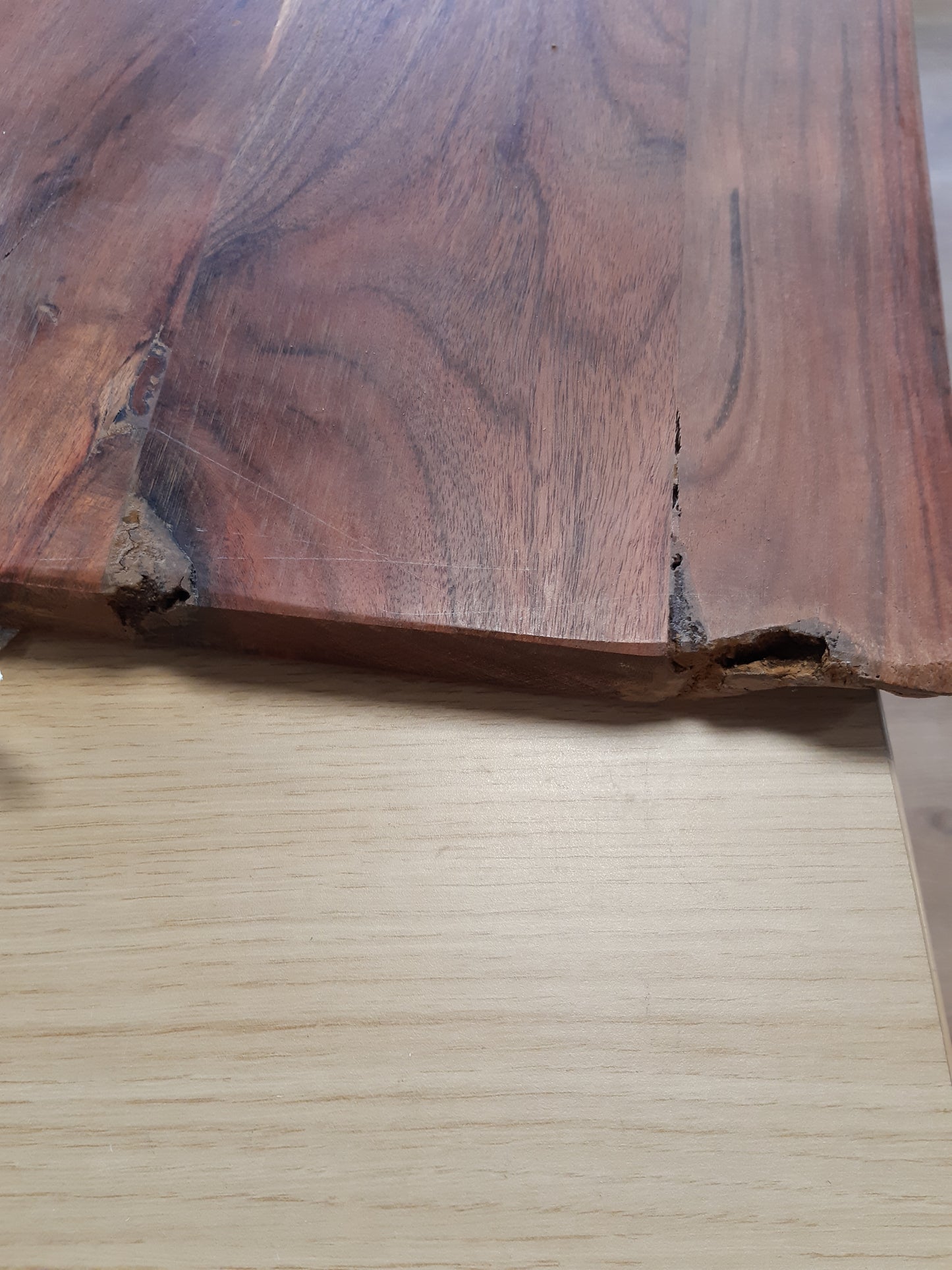 212245 - VIDAXL Sipërfaqe Lavamani Drejtkëndëshe 120x60x2.5 cm Dru Akacie i Fortë