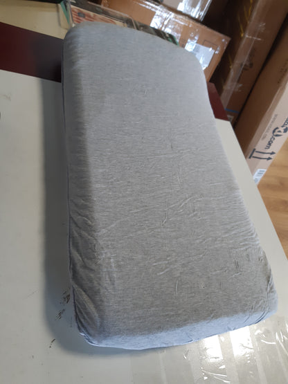 185478 - SONIVE Jastëk me Shkumë Memorjeje 70x36x6cm, Mbulesë Pambuku, Përshtatshëm për Dhimbje Qafe, Lavueshëm dhe i Lëvizshëm, Gri