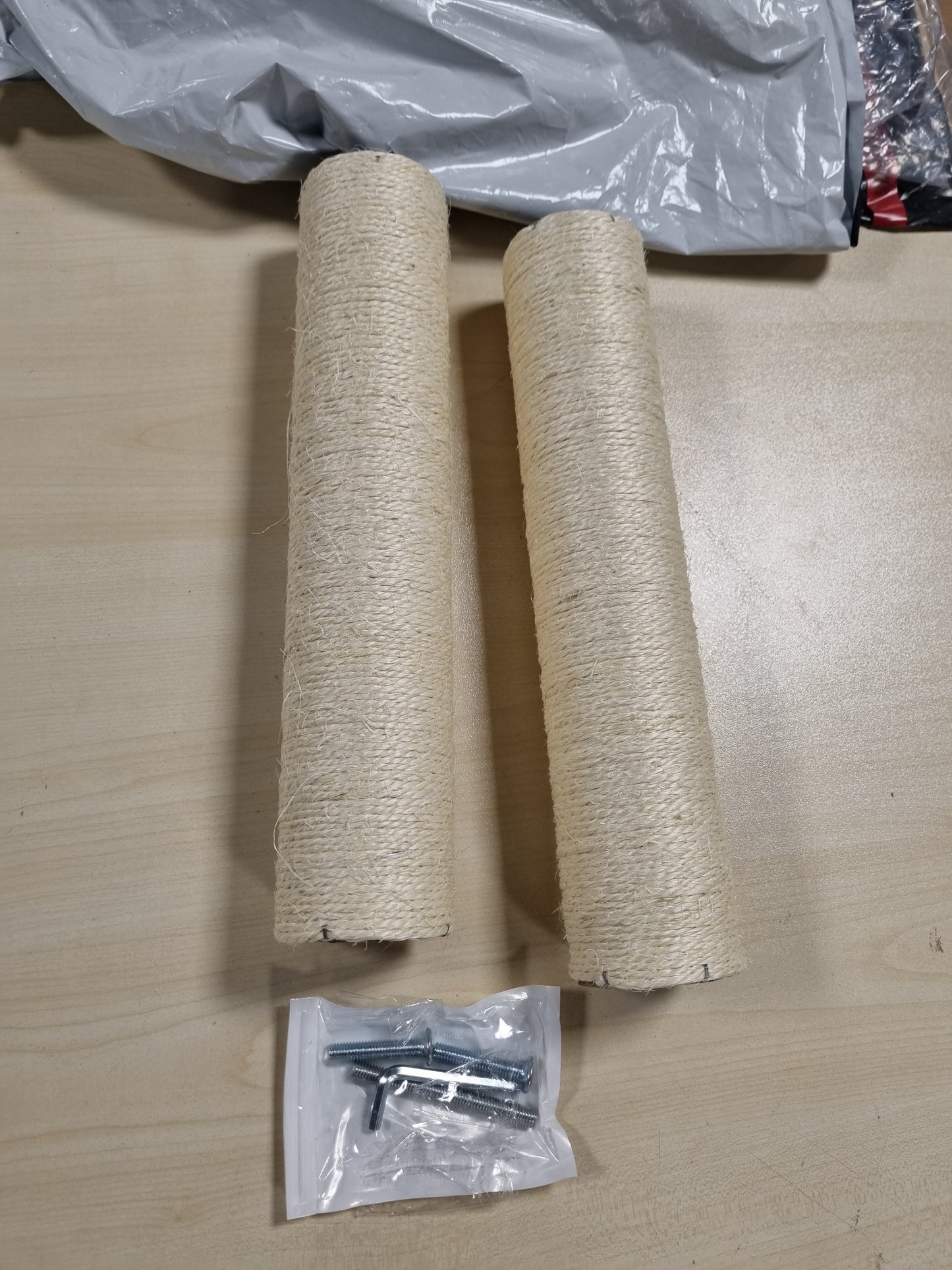 222923 - Dimaka Shkop Zëvendësues për Pemën e Maceve, Karton dhe Sisal Natyral, 2 Trungje, 34 cm