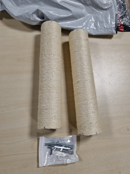222923 - Dimaka Shkop Zëvendësues për Pemën e Maceve, Karton dhe Sisal Natyral, 2 Trungje, 34 cm