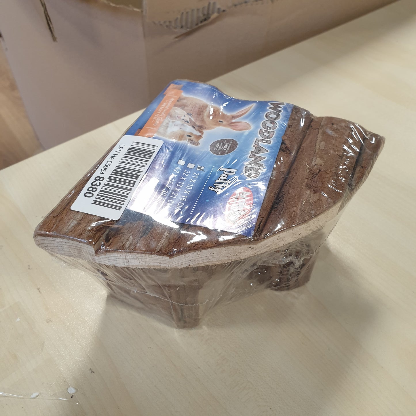 238329 - NOBBY Shtëpia prej druri për brejtësit, 21 × 10 × 15 cm