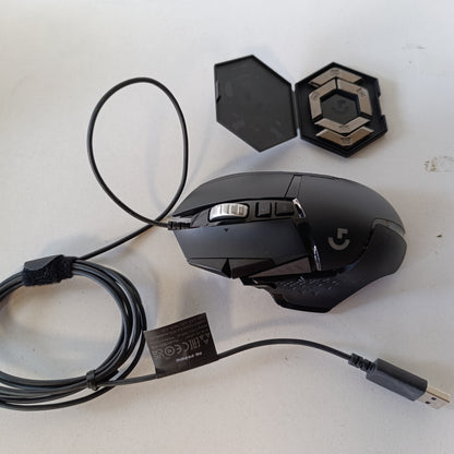 267861 - LOGITECH Maus lojërash G502 HERO, sensor optik HERO 25K DPI, ndriçim RGB, rregullim peshe, 11 butona të programueshëm, profile lojërash të personalizueshme, PC/Mac - i zi