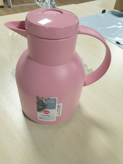 229473 - EMSA Samba F40103 Enë e izoluar | 1 litër | Plastikë, mbyllje e shpejtë | 100% e papërshkueshme nga rrjedhjet | Mban nxehtësi për 12 orë, të ftohtë për 24 orë | Rozë pluhuri