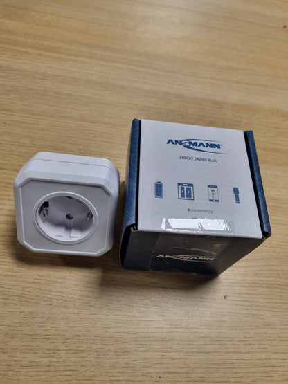 257436 - ANSMANN AES1 Prizë e programueshme – Prizë me kohëmatës për kursimin e energjisë me funksion numërimi mbrapsht – Prizë me interval kohor të rregullueshëm për ngrohës me ventilator, hekur, etj. – E bardhë