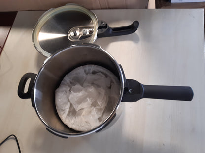 213242 - TEFAL Tenxhere me presion, çelik inox 6L, 22cm, 2 nivele gatimi, sistem sigurie Secure 5