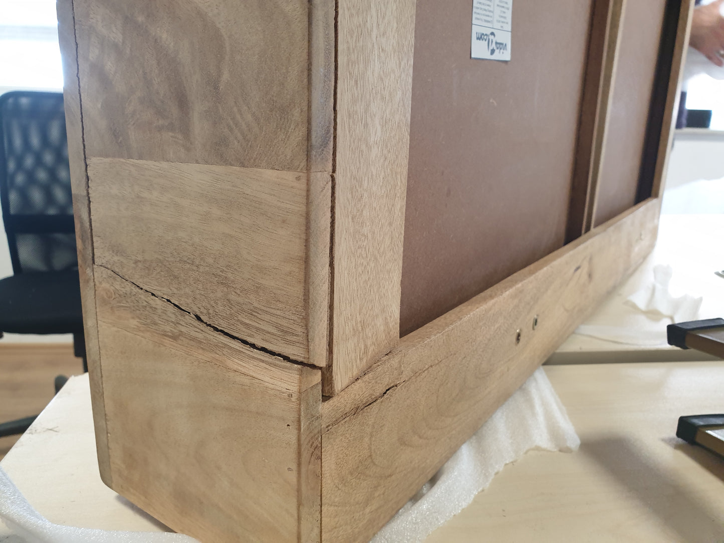 265078 - VIDAXL Tavolinë shkrimi me sirtarë 100x55x75 cm Dru mango i fortë