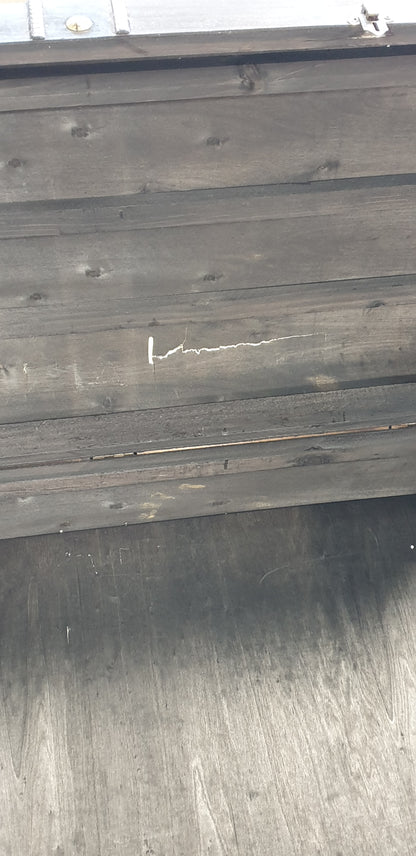 181624 - VIDAXL 60797 Arkë Thesari e Madhe në Ngjyrë të Zezë, Nga Druri