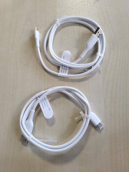 269060 - BELKIN Kabllo BoostCharge USB Type-C (Kabllo USB-C në USB-A për iPhone 16, iPhone 15, Samsung Galaxy S24, S23, Pixel, iPad Pro, MacBook, Nintendo Switch dhe të tjerë), 1 m, Pako me 2 pjesë, e bardhë