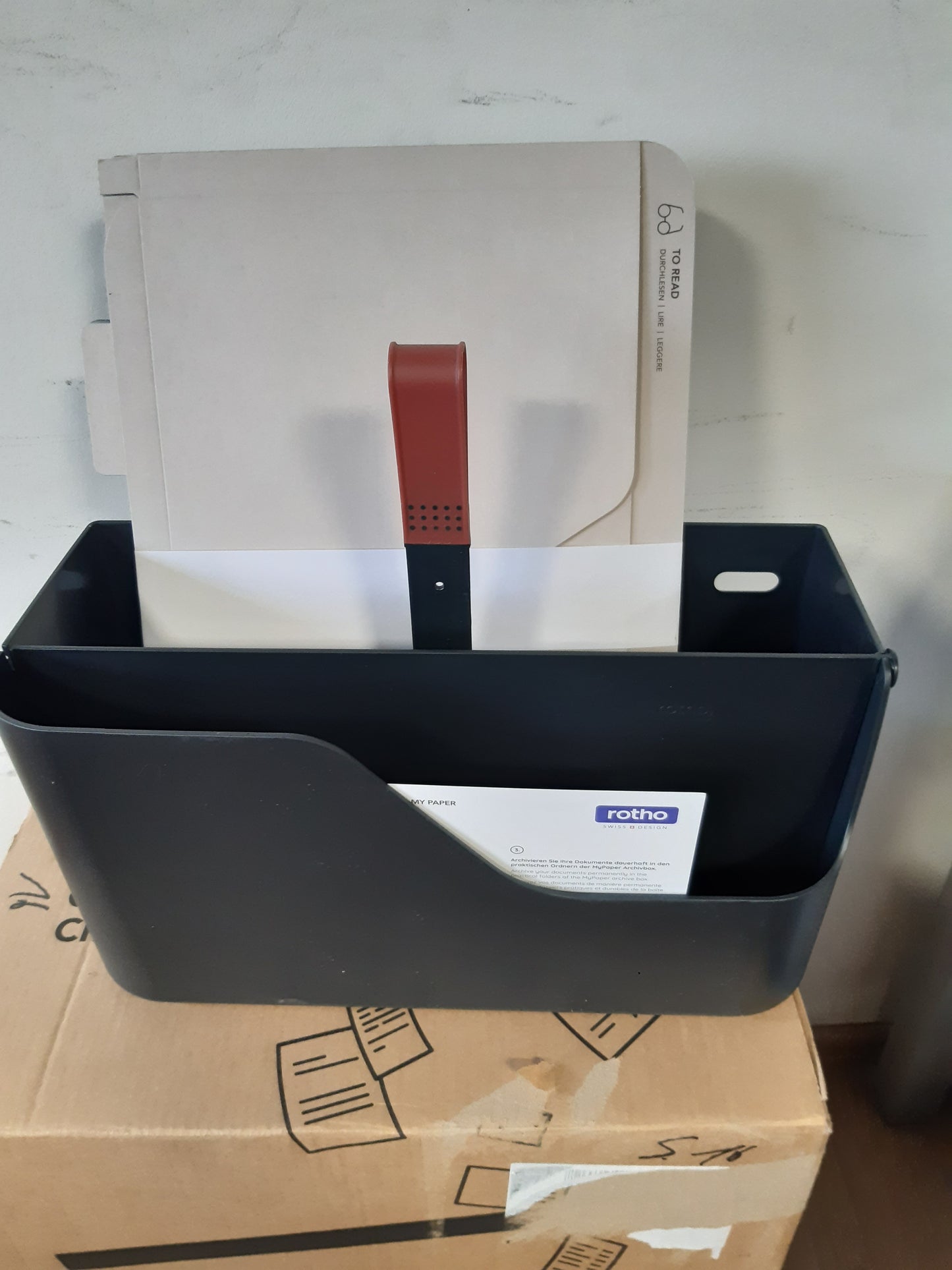 191204 - ROTHO MYPAPER Set i Organizuesit të Tavolinës, Mbajtëse Dokumentesh dhe Kutia e Arkivimit, Materiale Plastike, Ngjyre e Zezë