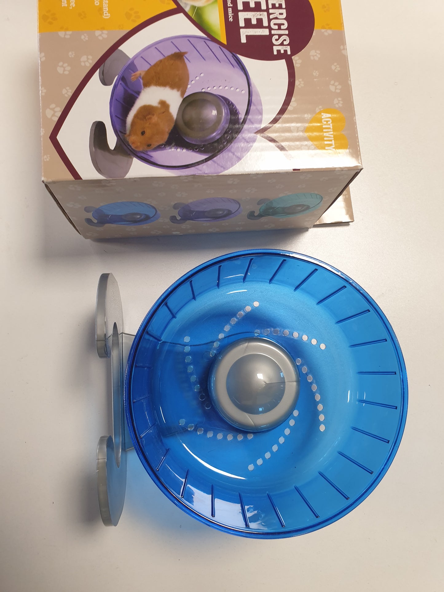 257463 - ROSEWOOD Pico Rrotë Ushtrimesh për Hamster me Mbështetëse, Blu