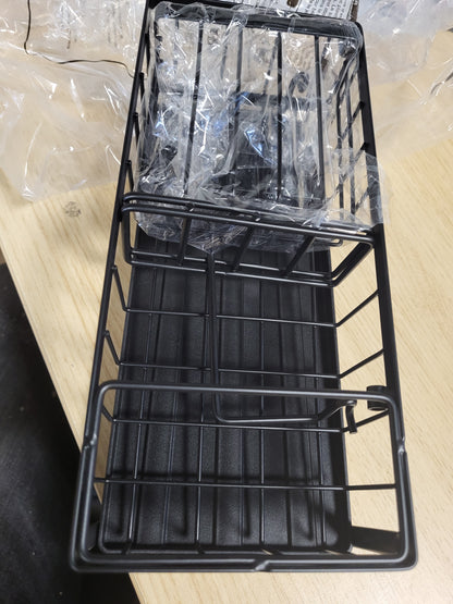 257706 - HAPIRM Organizues Lavamani, mbajtëse sfungjeri kuzhine, organizues vetëzbrazës me mbajtëse furçash dhe mbajtëse peshqirësh, material: çelik inox