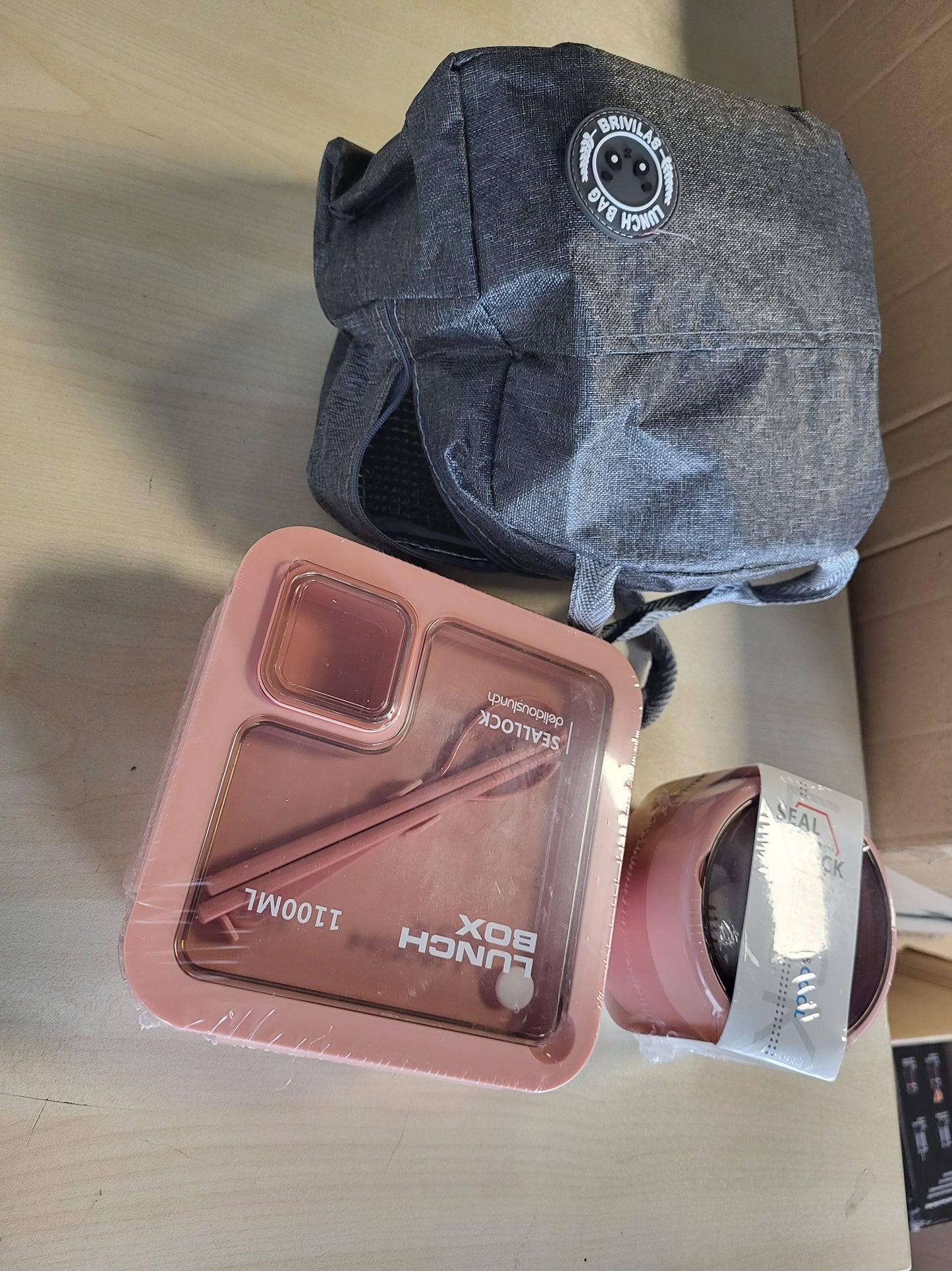 214876 - Kuti Bento për të rritur dhe fëmijë, 1100 ml, e sigurt për mikrovalë, e papërshkueshme nga rrjedhjet