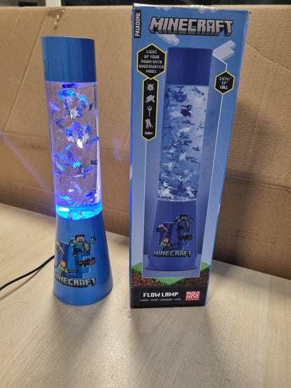 255975 - PALADONE PP10069MCF Llambë Lave Minecraft, 33 cm, Plastike, Llambë Tavoline Shumëfishe