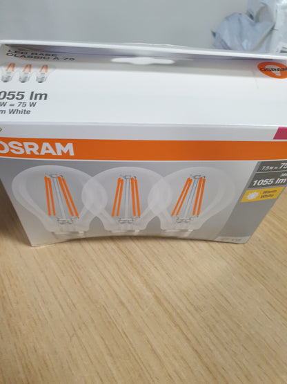 216573 - OSRAM Llambë LED, Prizë E27, Ngrohje 2700 K, 7.50 W, Pako me 3 pjesë