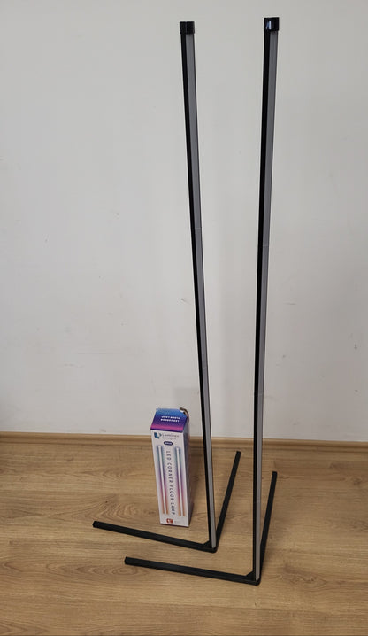 221415 - LUMINEXDESIGNS Llambë dyshemeje LED 150 cm, 2 copë, RGB, telekomandë, kontroll Alexa