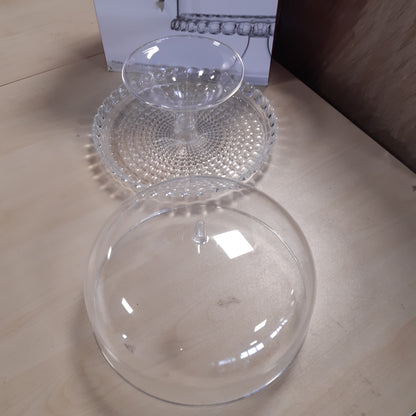 204438 - GUZZINI - Tiffany, Mbajtëse e Vogël për Tortë me Kapak Transparent, Dimenzionet Ø 30 x lartësi 27 cm - Modeli 19940100