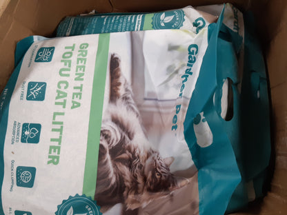 222305 - GRADNER PET Plehra për mace Tofu 16.33KG, për kontrollin e aromave me çaj jeshil, e shpëlarë, pa pluhur dhe që grumbullohet lehtë