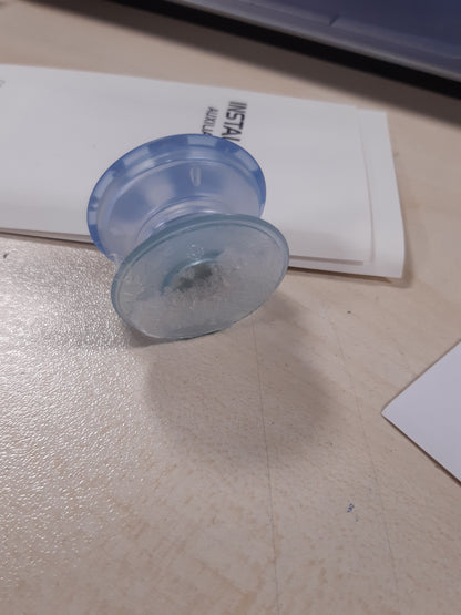 267156 - POP SOCKETS Mbajtëse Telefoni me Mbështetëse të Zgjatshme, Dorezë Ngjitëse - Panele Blu të Transparenta