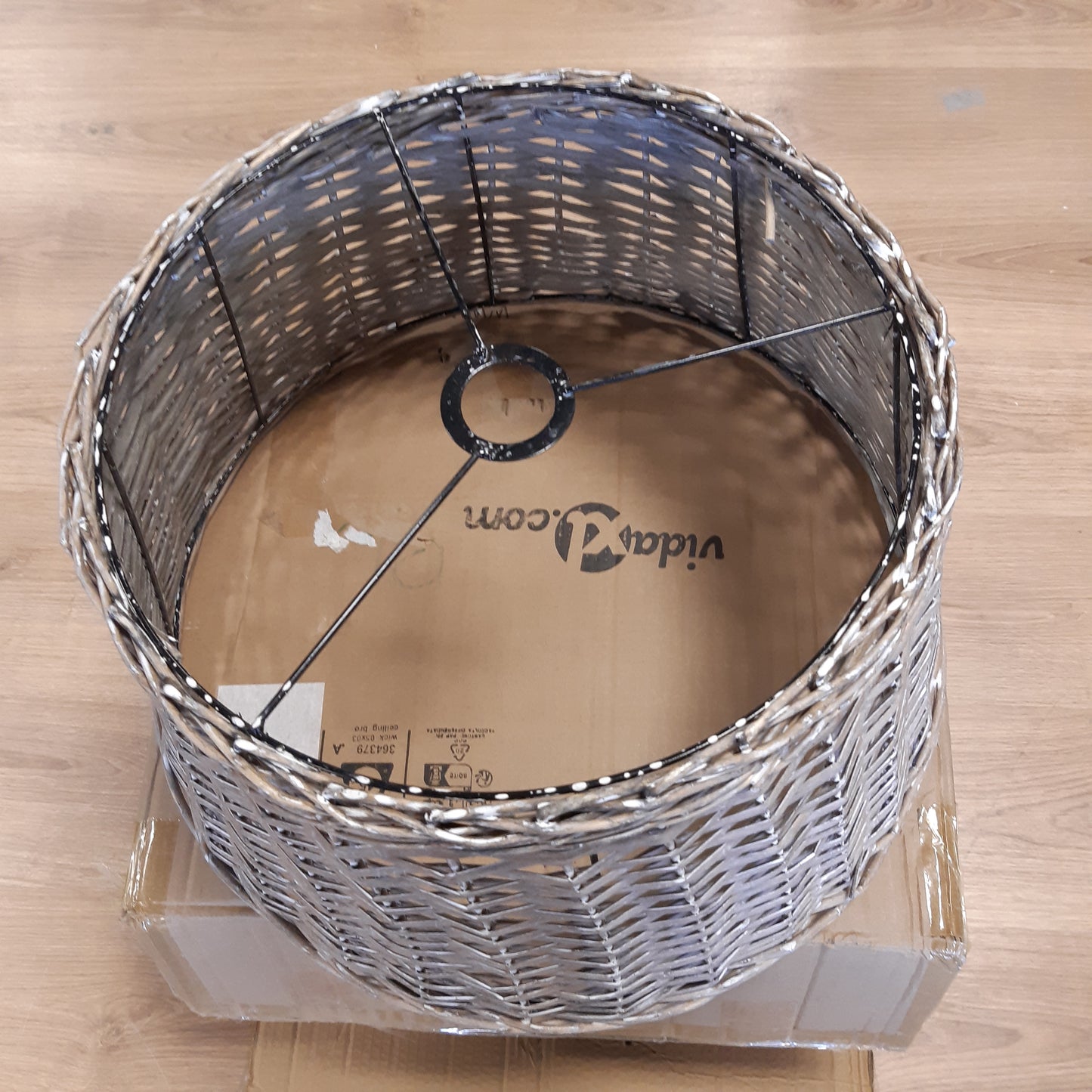 244576 - VIDAXL Llambë Tavani Ngjyrë Kafe Ø50x30 cm prej xunkthi