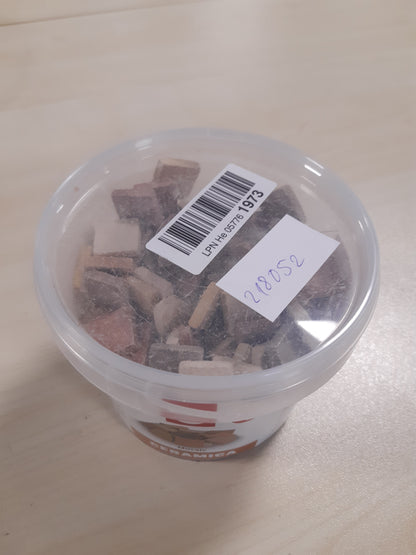 218052 - Rayher Pllaka mozaiku pa glazurë Ceramica, 2x2cm, 800g, 200 copë, nuanca natyrale, 1453331