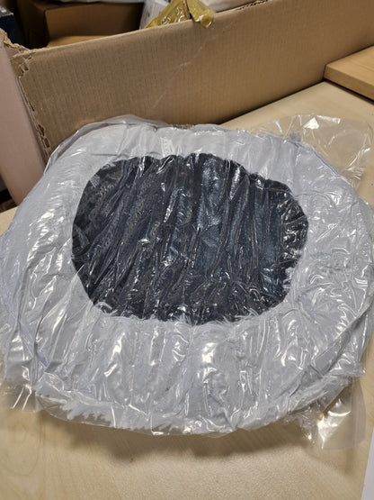 253341 - LIONTO - Krevat Donut për Qen dhe Mace, Ø 40 cm, i Butë, Gri e Çelët